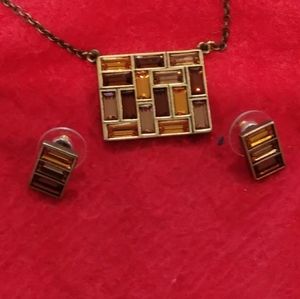 Swarovski Crystal Neckace set with Earrings